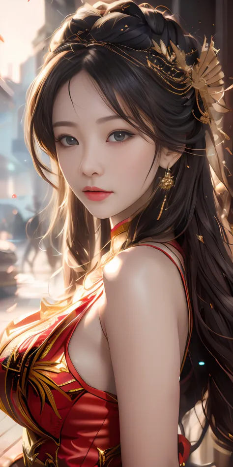 （1girll：1.3）， 独奏， （（（very vey very detailed face））），（（very detailed eyes and faces））），Bigchest，Huge breasts，beatiful detailed eyes，ultra-detailliert，Beautiful and beautiful，big breasts beautiful，tmasterpiece，best qualtiy，primitive，tmasterpiece，ultra fine p...
