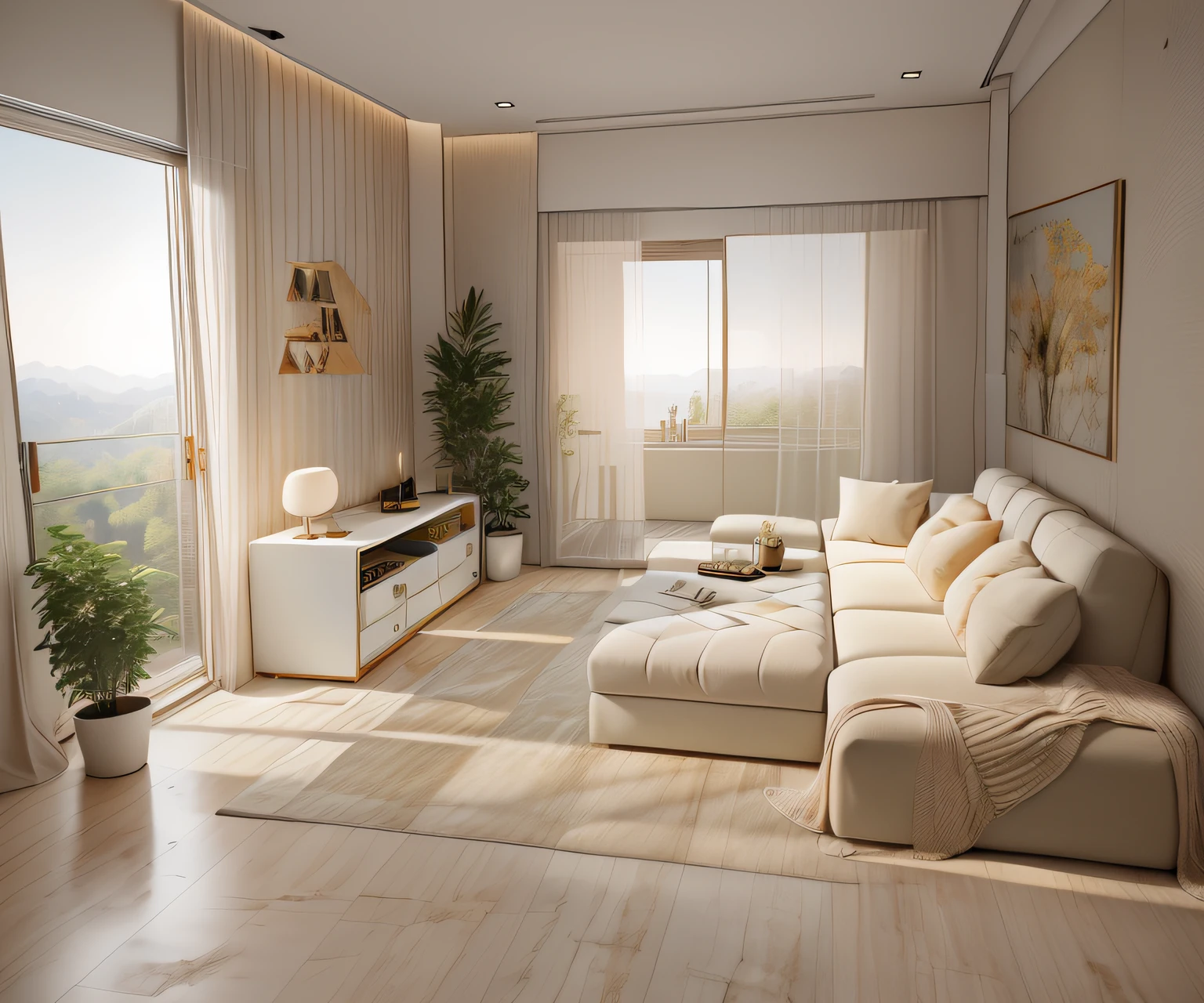 There is a white sofa in the living room with TV, 1 black TV，natural light in room, interior living room, living room interior, Ultra photo realsisim， tmasterpiece， best qualtiy， ultra - detailed， Ultra-high resolution， RAW photogr， 8K， tmasterpiece，Ultra photo realsisim，32k，the Extremely Detailed CG Unity 8K Wallpapers，best qualtiy