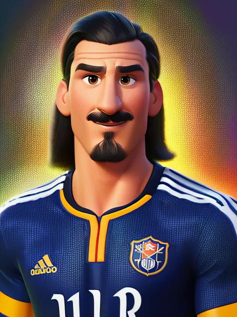 ibrahimovic, (Estilo Pixar) (obra-prima:1.2) (Bokeh) (melhor qualidade) (pele detalhada) (textura detalhada) (8k) (argila) (cine...