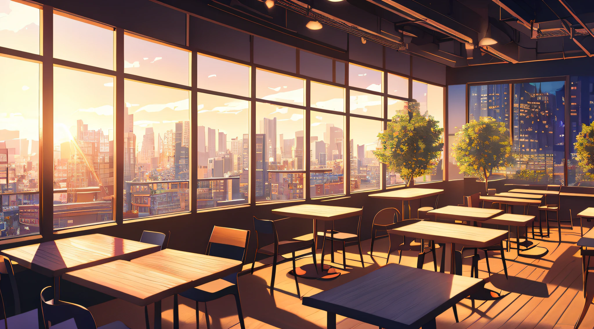 (masterpiece), (best illustration), (no humans), anime background, coffee shop, ring lighting , rim lighting,(extremely detailed CG unity 8k wallpaper),(masterpiece), (best quality), (ultra-detailed), (best illustration),(best shadow),perfect lighting , perfect anatomy , vivid colors, BgAniDusk