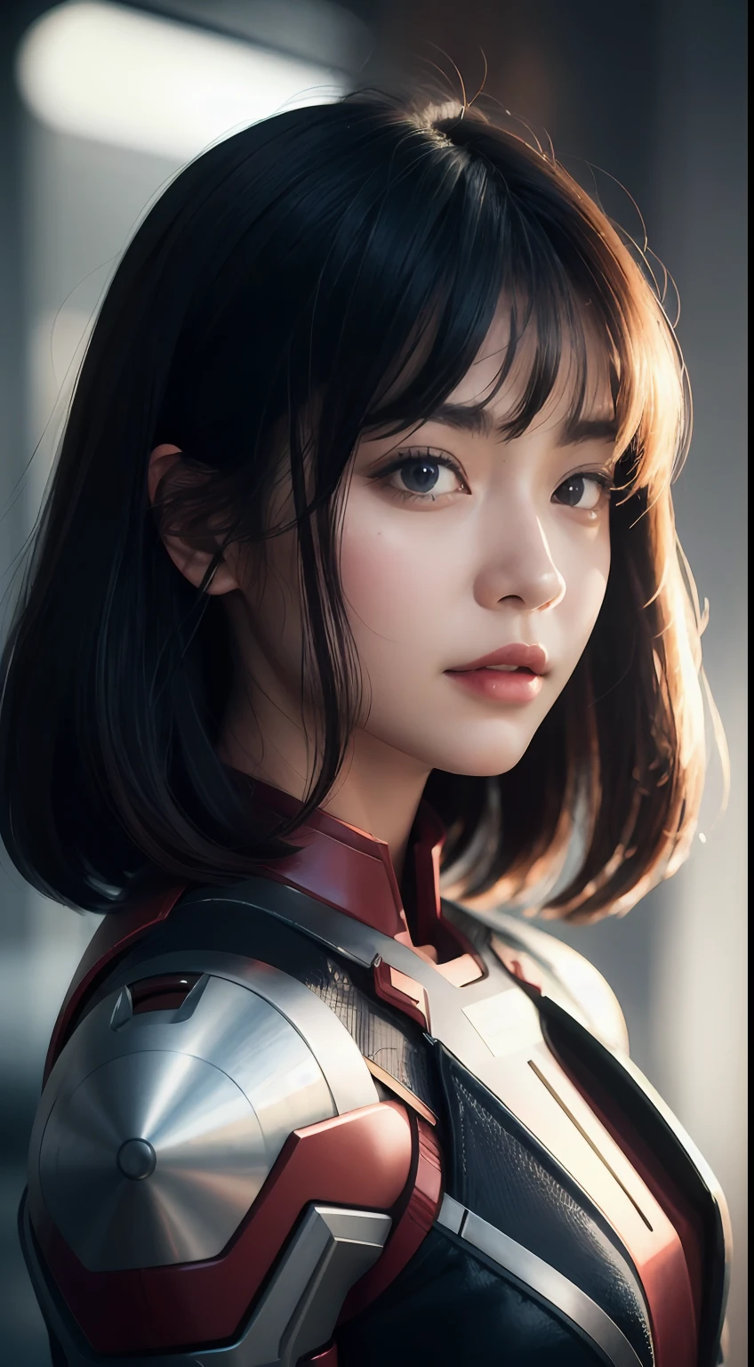 (1girl:1.3), solo,__body-parts__, official art, unity 8k wallpaper, ultra detailed, beautiful and aesthetic, beautiful, masterpiece, best quality, RAW, masterpiece, super fine photo,, best quality, super high Resolution, photorealistic, sunlight, full body portrait, stunningly beautiful,, dynamic pose, delicate face, vibrant eyes, (side view), she is wearing a futuristic Iron Man mech, red and gold, Highly detailed abandoned warehouse background, detailed face, detailed complex busy background, messy, gorgeous, milky, high detailed skin, realistic skin details, visible pores, sharp focus, volumetric fog, 8k uhd, dslr camera, High quality, film grain, fair skin, photorealism, lomography, sprawling metropolis in a futuristic dystopia, view from below, translucent