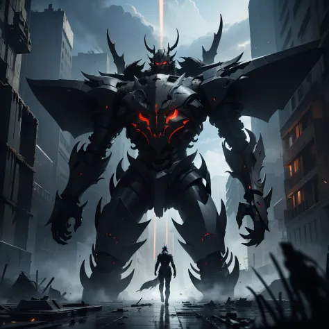 The Apocalypse Reaver is an imposing and nightmarish giant humanoid mech, standing at a staggering height of 50 feet (15 meters) The Apocalypse Reaver has a menacing and fearsome appearance, exuding an aura of malevolence. Its skeletal-like frame is compos...
