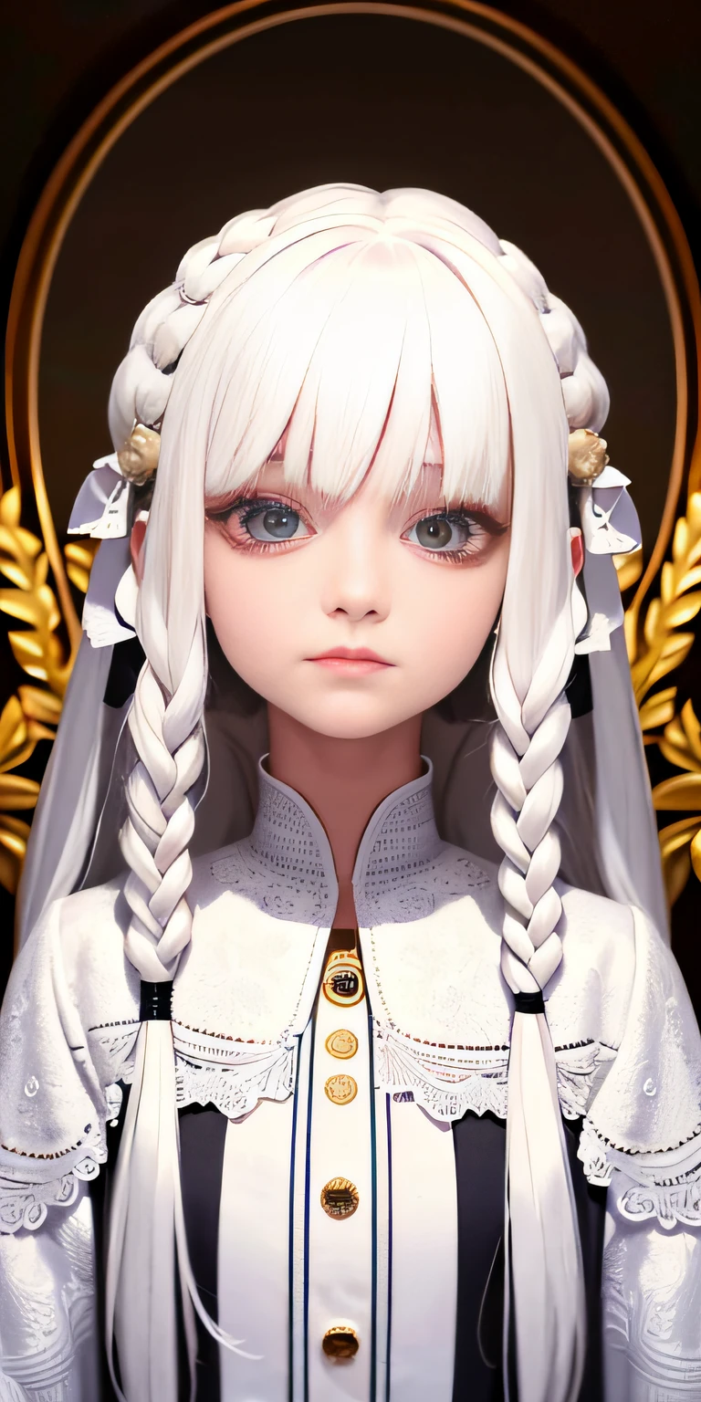 best quality, masterpiece,white hair, gold eyes,white clothes - SeaArt AI