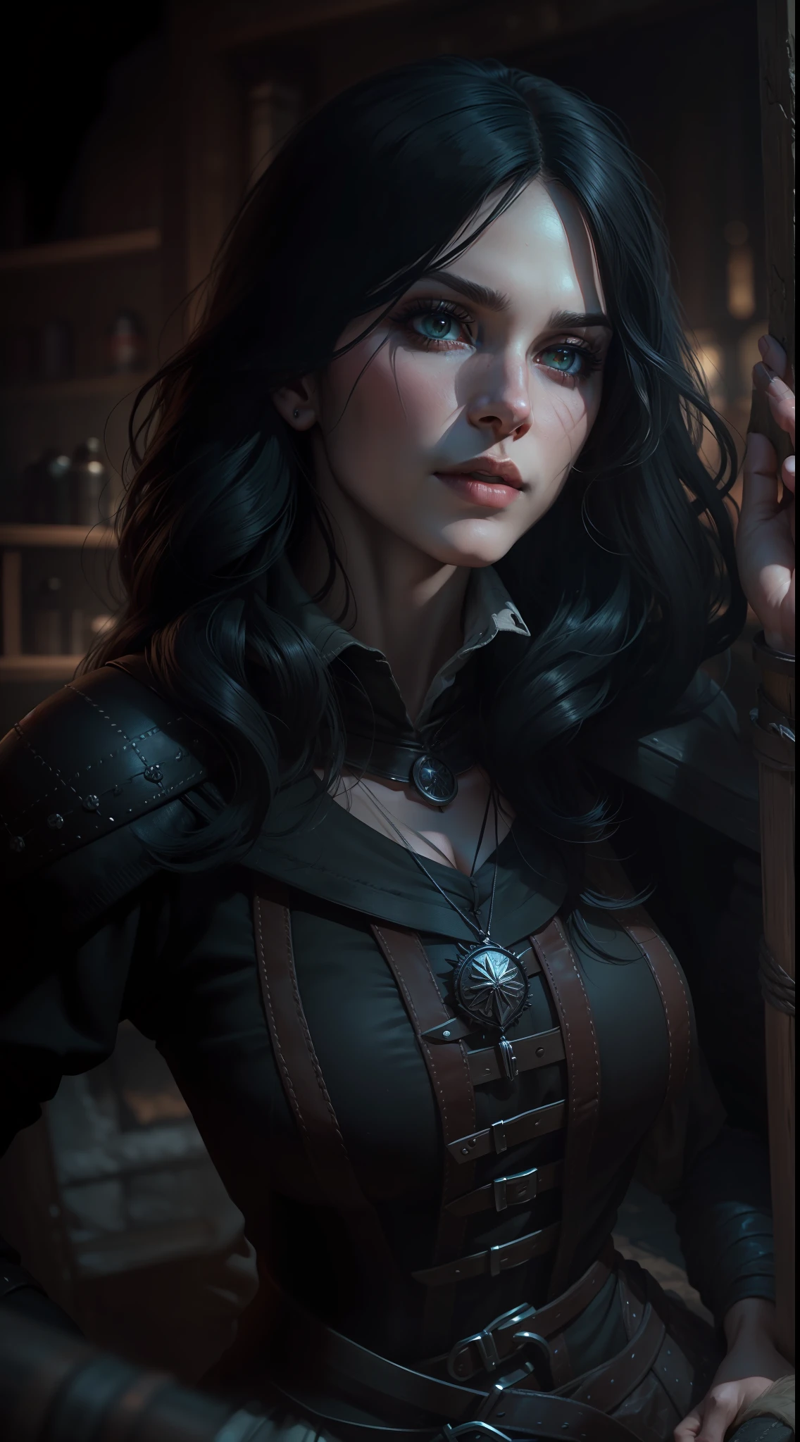 The Witcher Yennefer ,35mm lens, ultra details, precise texture details ...