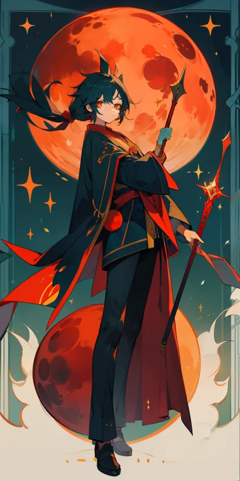 kizi，wands，red moon