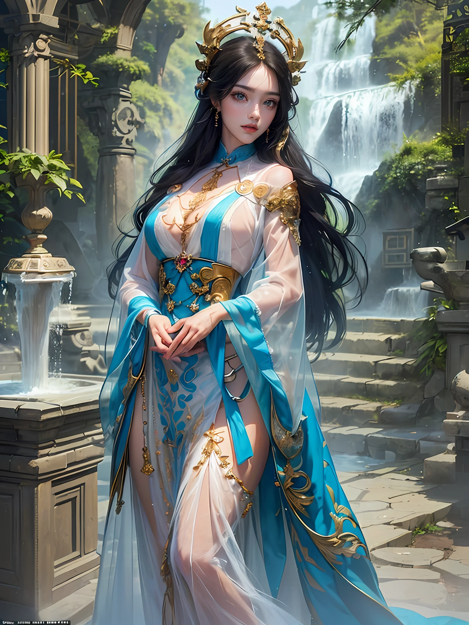 (official art, unity 8k wallpaper, ultra detailed, beautiful and aesthetic, beautiful, masterpiece, best quality:1.3),young pretty woman, chinese , fine skin, ultra-detailed face, detailed eyes, highly detailed lips,