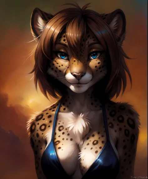 by kenket, by totesfleisch8, (by thebigslick, by silverfox5213:0.8), (by syuro:0.2), chee-riee, (best quality, masterpiece:1), solo, furry female anthro (kathrin-vaughan:1.2), (small nose:1.2), portrait, asymmetric, featureless breasts, looking at viewer, ...