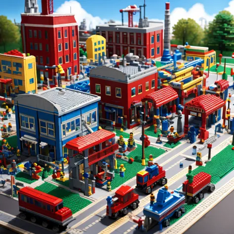 LegoAI
{factory | amusement park | police station}