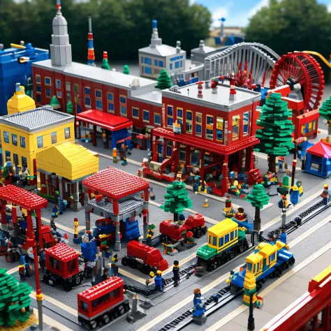 LegoAI
{factory | amusement park | police station}