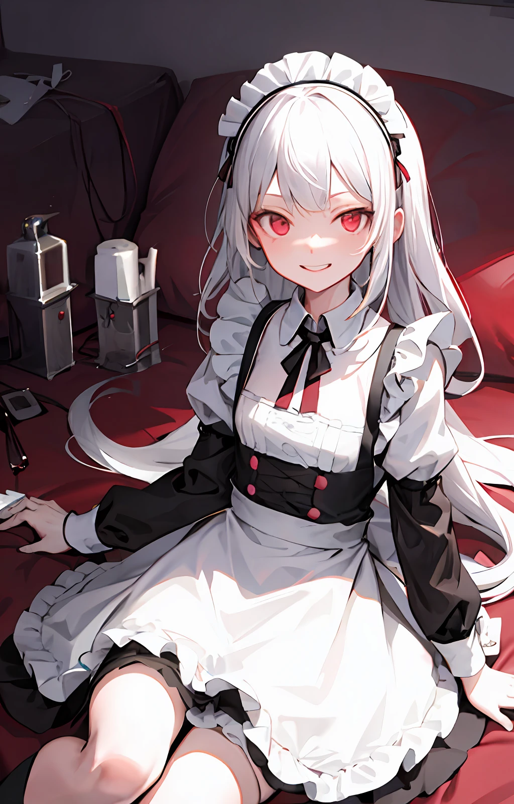 The white-haired loli maid