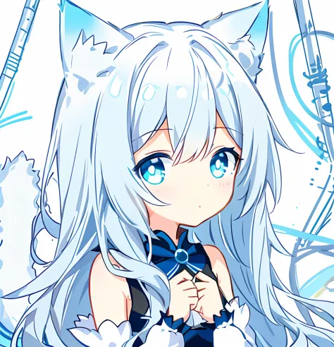 Draw a girl with a cat's tail and a dress, cute anime catgirl, Cat woman, anime catgirl, Cute!! tchibi!!! Cat woman, Cat girl, t...