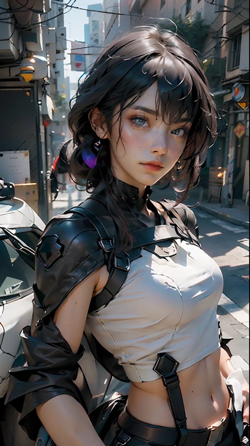 ((Best quality)), ((masterpiece)), (detailed:1.4), 3D, an image of a beautiful cyberpunk female,HDR (High Dynamic Range),Ray Tracing,NVIDIA RTX,Super-Resolution,Unreal 5,Subsurface scattering,PBR Texturing,Post-processing,Anisotropic Filtering,Depth-of-field,Maximum clarity and sharpness,Multi-layered textures,Albedo and Specular maps,Surface shading,Accurate simulation of light-material interaction,Perfect proportions,Octane Render,Two-tone lighting,Wide aperture,Low ISO,White balance,Rule of thirds,8K RAW,