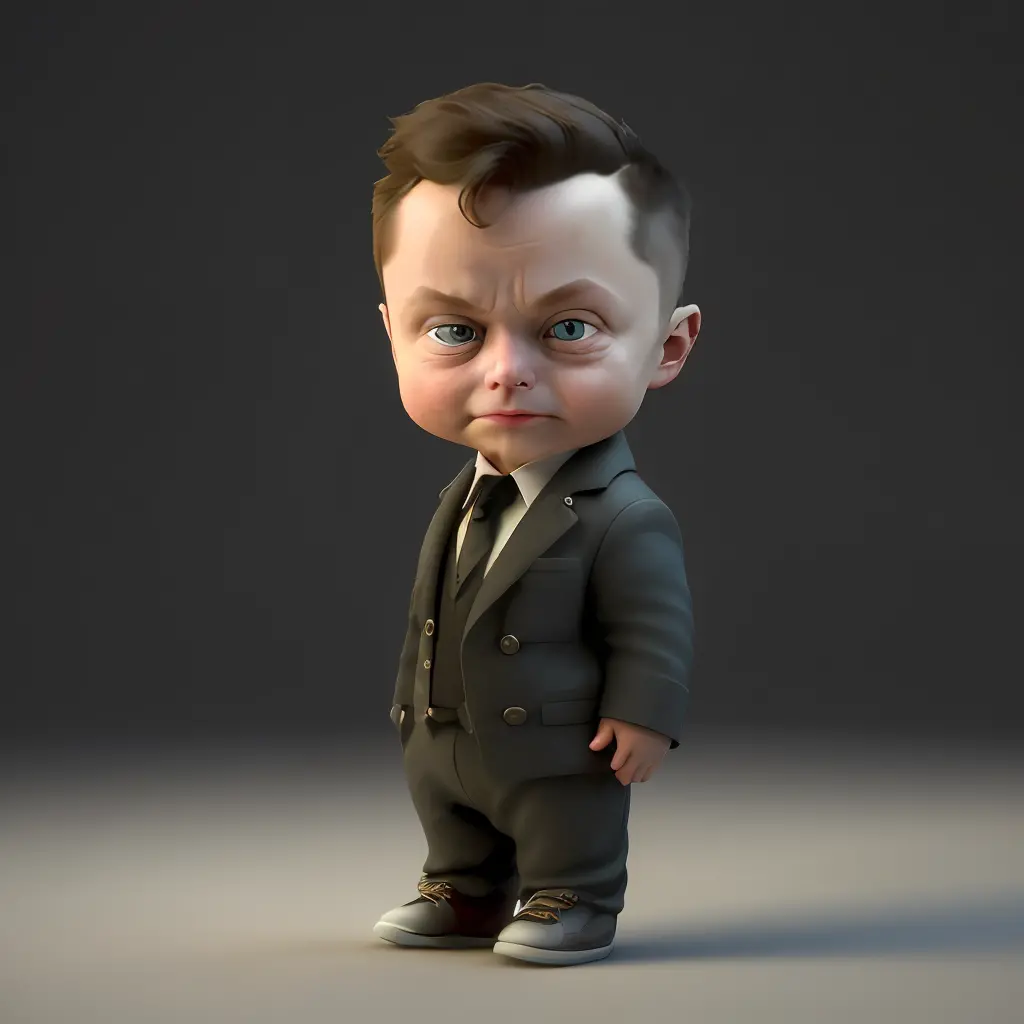 cbzbb, elon musk, personagem, fofo, pequeno, bonito, devian art, trending artstation, digital art, detailed, cute, realistic, hu...