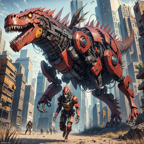 Giant Mech4nim4lAI [Red t-rex :robot:.5]