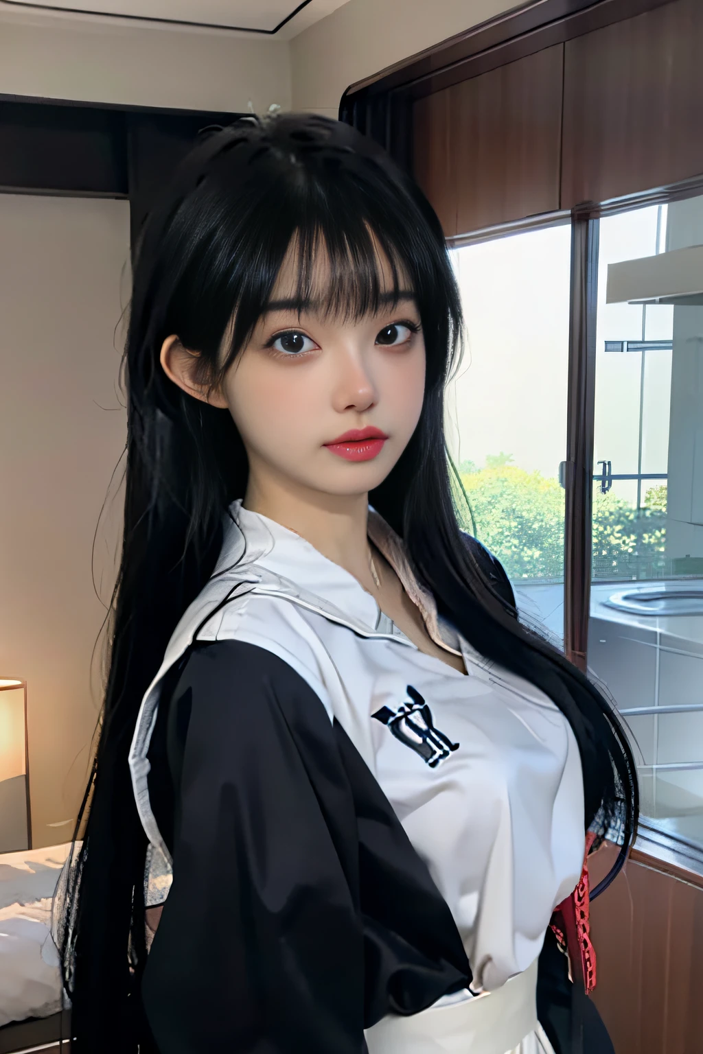 hyper realistic anime, Beautiful anime girl, Photorealistic anime, 3 d anime realistic, Anime cosplay, attractive anime girls，8K， RAW photos， sportrait， best qualtiy， 超高分辨率， realisticlying， 1girll， full bodyesbian，