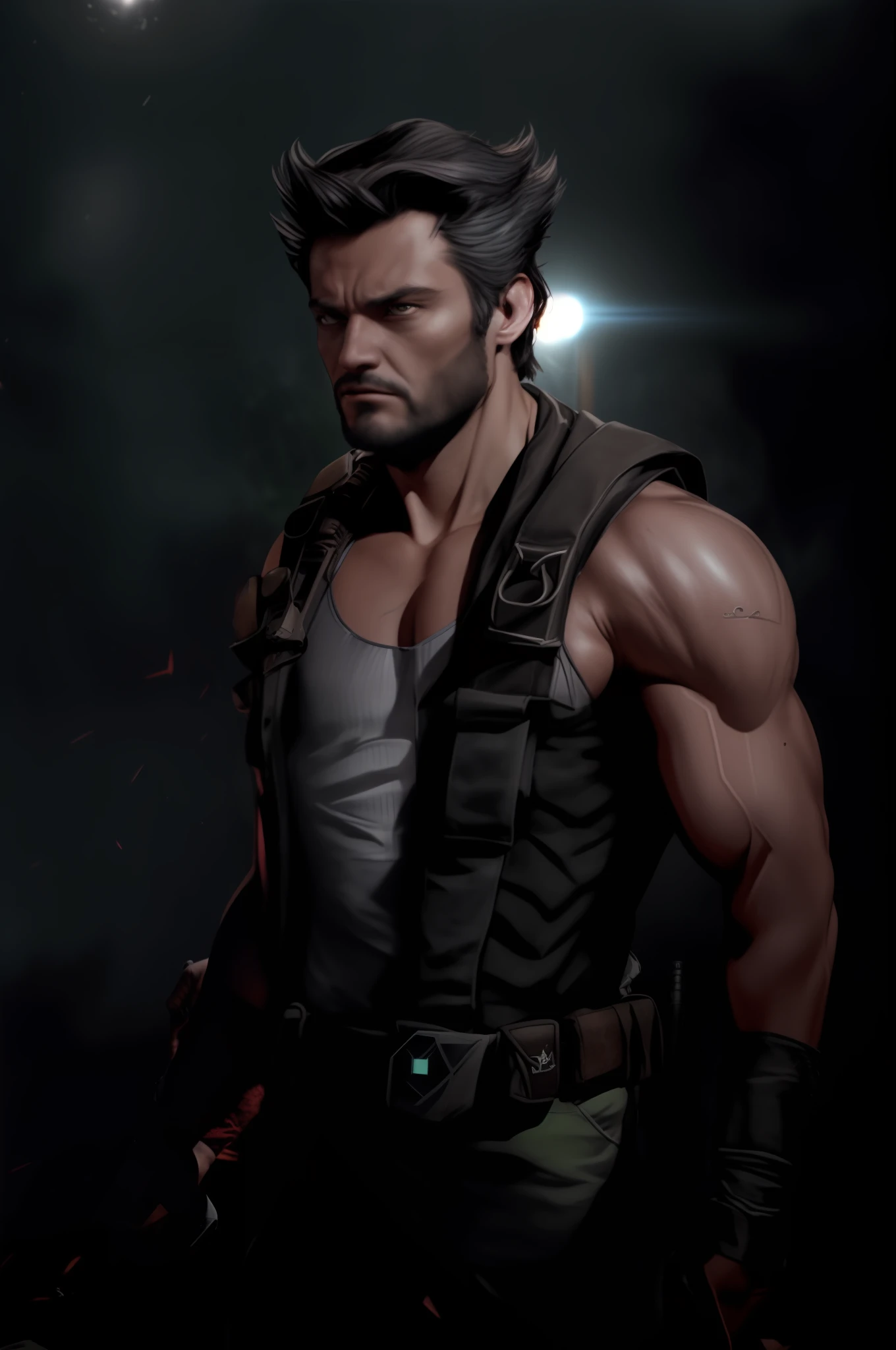 homem fitness, wolverine, Barba wolverine, marvel wolverine, man with wolverine claws,bodybuilder man, A city behind man, ((Chaotic combat scenario)), (((guerrilla))), lightning and thunder, lightnings, Fantastic, fancy,image ultra realistic, imagem HD, Full HD, Full definition, 真实感, Ultra realistic quality, fot,professional foto, 8K, cinematic lighthing, photographic, Eastman Kodak Color Negative film 5251 50T filmado em panavision super ps | | | | | . no arms, highy detailed, photorealistic portrait, Brilliant studio setting, natural lighting, Crisp quality and light reflections, unreal engine 5 quality render, lifelike face, natural body figure on instagram, full body shot shot, Spring Teleobjetiva, 50 millimeters,
Portrait of Indian village woman at a gathering in the forests of Himachal Pradesh, cinemactic, Photo Session, Shot on 25mm lens, Depth of field, Tilt Blur, shutter-speed 1/1000, F/22, White balance, 32k, Super-Resolution, By Photo RGB, half rear lighting, contra-luz, dramatic lighting, Incandescent, soft lighting, volumetric, Tale Day, global ilumination, Global Screen Space Illumination, Scattering, eyeshadows,  RISTY, twinkling, Lumen reflexes, screen space reflections, diffraction classification, chromatic aberration, GB Offset, Sweep Lines, ambient occlusion, antialiasing, FKAA, TXAA, RTX, SSAO, OpenGL Shaders, Post-processing, post - production, cell-shading, Tone-mapping, .....cgi, VFX, SFX, Insanely detailed and intricate, Hyper maximalist, chic, dinamic pose, fot, volumetric, ultra detali, details Intricate, super verbose, environment –uplight –v 4 –q 2