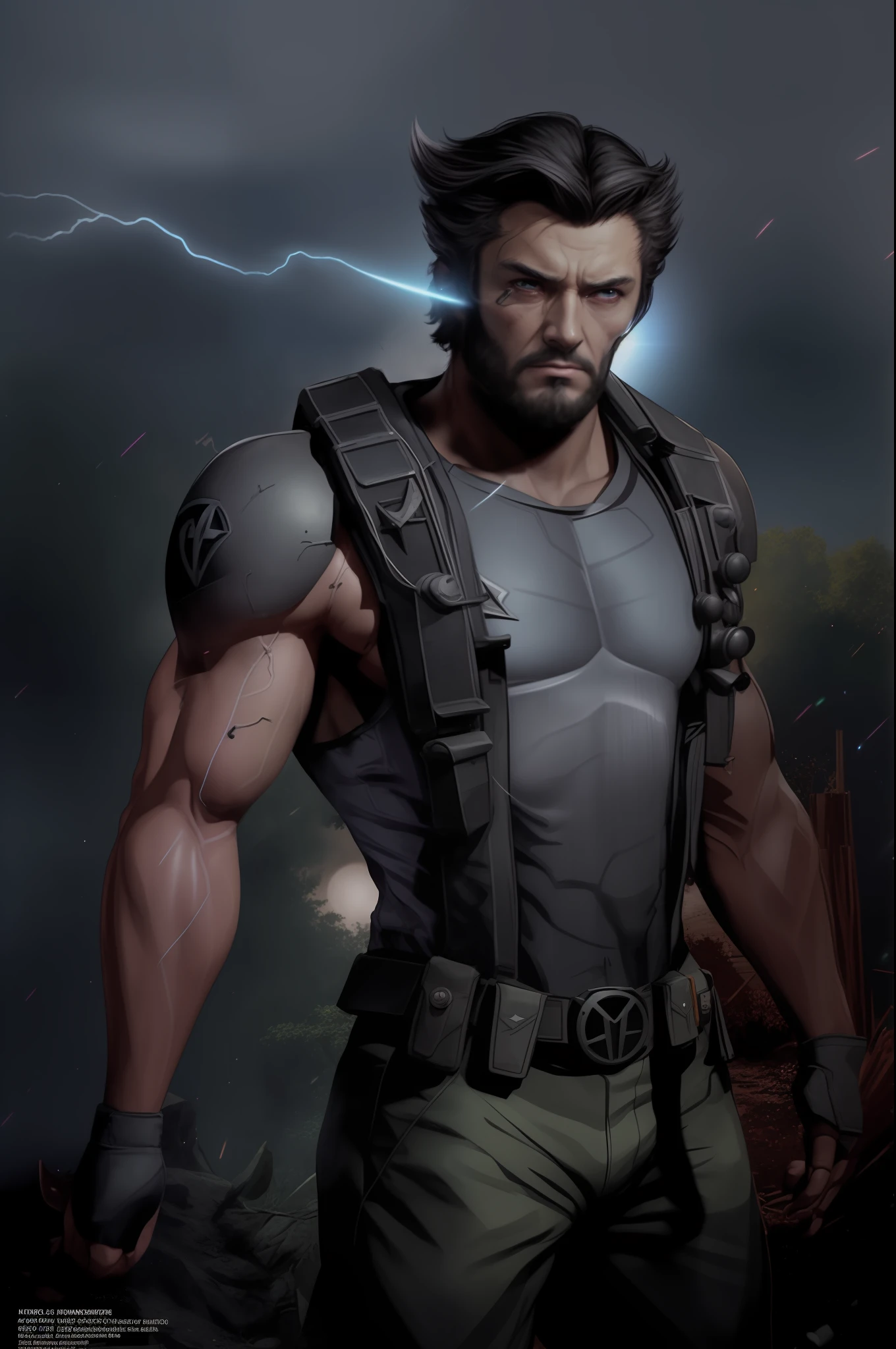homem fitness, wolverine, Barba wolverine, marvel wolverine, man with wolverine claws,bodybuilder man, A city behind man, ((Chaotic combat scenario)), (((guerrilla))), lightning and thunder, lightnings, Fantastic, fancy,image ultra realistic, imagem HD, Full HD, Full definition, 真实感, Ultra realistic quality, fot,professional foto, 8K, cinematic lighthing, photographic, Eastman Kodak Color Negative film 5251 50T filmado em panavision super ps | | | | | . no arms, highy detailed, photorealistic portrait, Brilliant studio setting, natural lighting, Crisp quality and light reflections, unreal engine 5 quality render, lifelike face, natural body figure on instagram, full body shot shot, Spring Teleobjetiva, 50 millimeters,
Portrait of Indian village woman at a gathering in the forests of Himachal Pradesh, cinemactic, Photo Session, Shot on 25mm lens, Depth of field, Tilt Blur, shutter-speed 1/1000, F/22, White balance, 32k, Super-Resolution, By Photo RGB, half rear lighting, contra-luz, dramatic lighting, Incandescent, soft lighting, volumetric, Tale Day, global ilumination, Global Screen Space Illumination, Scattering, eyeshadows,  RISTY, twinkling, Lumen reflexes, screen space reflections, diffraction classification, chromatic aberration, GB Offset, Sweep Lines, ambient occlusion, antialiasing, FKAA, TXAA, RTX, SSAO, OpenGL Shaders, Post-processing, post - production, cell-shading, Tone-mapping, .....cgi, VFX, SFX, Insanely detailed and intricate, Hyper maximalist, chic, dinamic pose, fot, volumetric, ultra detali, details Intricate, super verbose, environment –uplight –v 4 –q 2