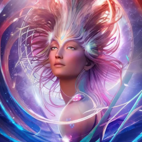 Kavellion , Goddess Gaia with a beautiful dreamscape inside, studio product photography, centered, super highly detailed, professional digital painting, artstation, concept art, smooth, sharp focus, extreme illustration, unreal engine 5, photorealism, beau...