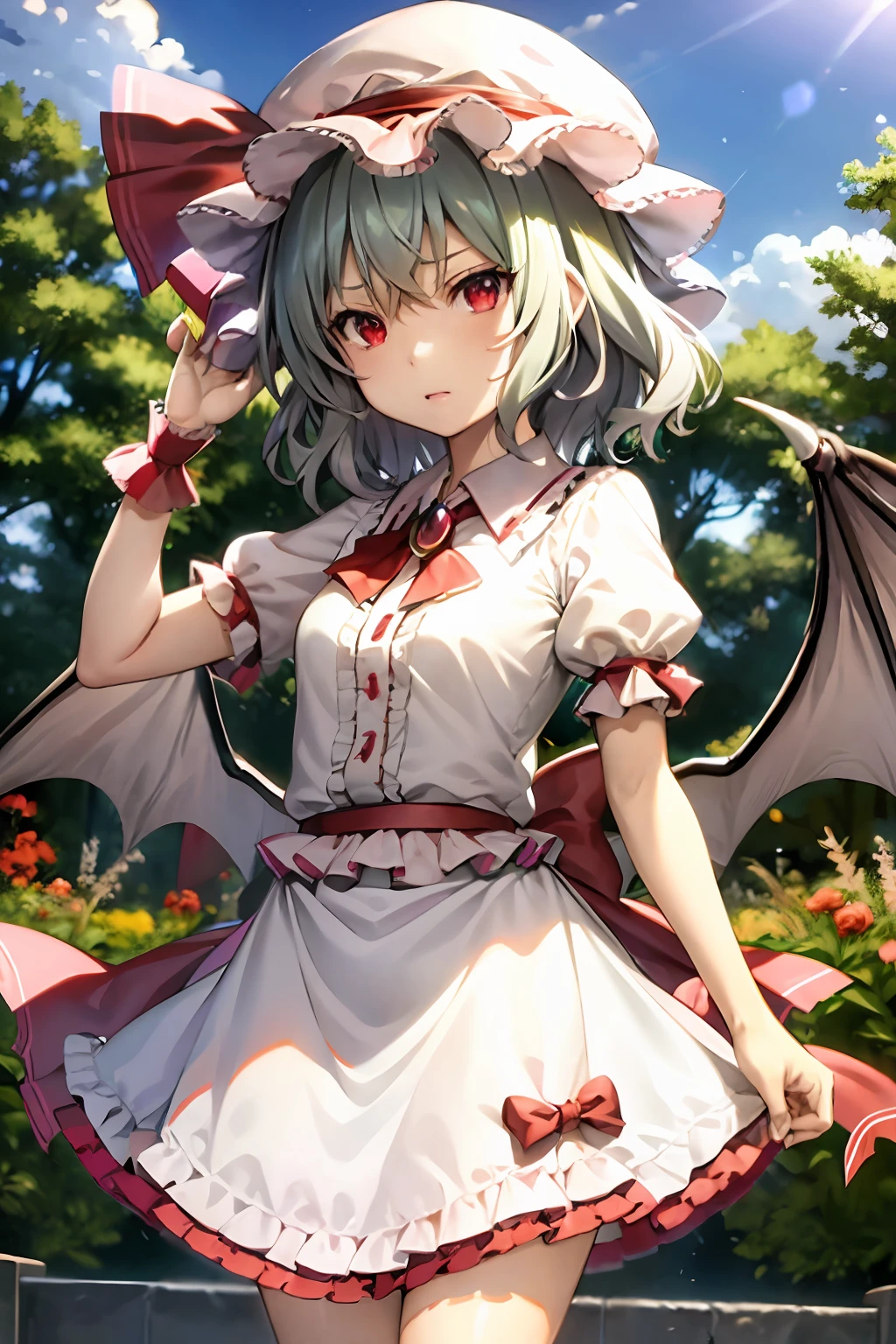 masutepiece, Best Quality,  1girl in,remilia scarlet,