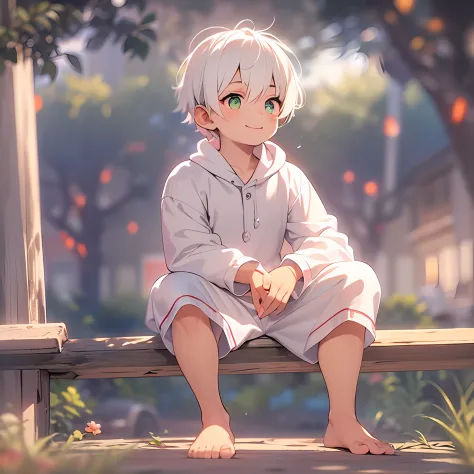 (short-heighted:1.7), (shota:1.7), (child:1.7), (1boy:1.3), (male:1.28), (short hair:1.28), (4K), little boy with white hair and...