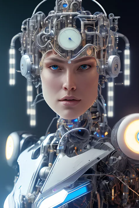 RGB Full Body Cyborg| Full Body Portrait| detailed face| symmetrical ...