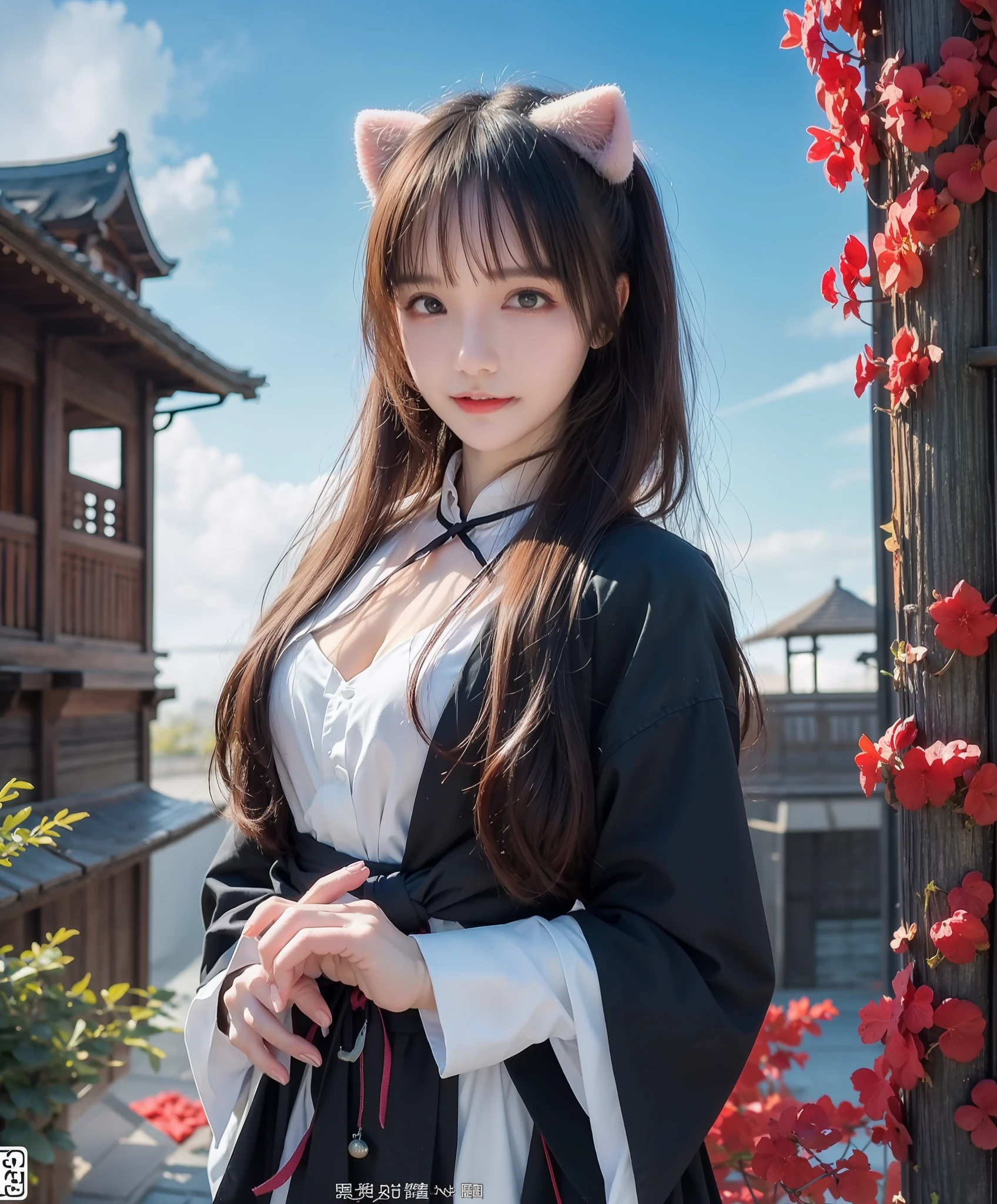 (8k, RAW photo:1.2), best quality, ultra high res,dramatic angle,(fluttered detailed color splashs), (illustration),(((1 girl))),(long hair),(rain:0.9), (头饰:1.4),少女身边有一座古宫,汉服,(重点),彩色水墨画,(泼彩),泼彩,(((colorful))),(素描:0.8) , Masterpiece, best quality, beautiful painted, highly detailed,(denoising:0.6),[splash ink],((ink refraction)), (beautiful detailed sky),moon,highly,detaild,(masterpiece, best quality, extremely detailed） CG unity 8k壁纸，杰作，最好的质量，超详细），（石蒜），