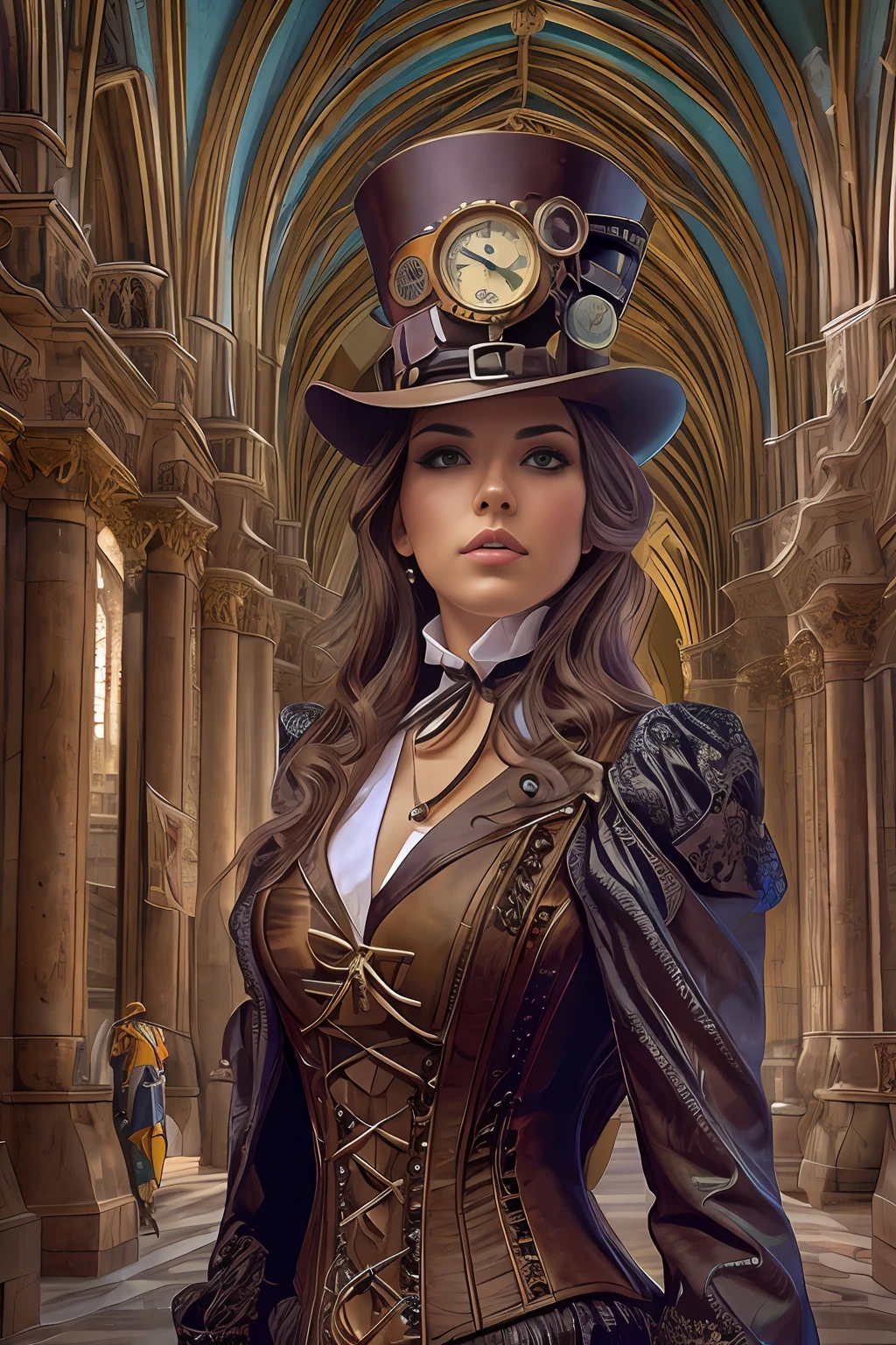 ArtStation - steampunk corset dress