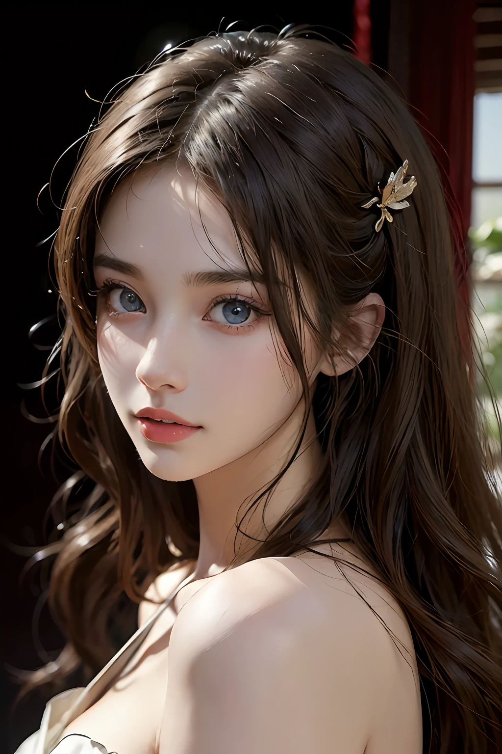 ((ultra-realistic realism+Pure)，eyes with brightness，White Skin Skin ...