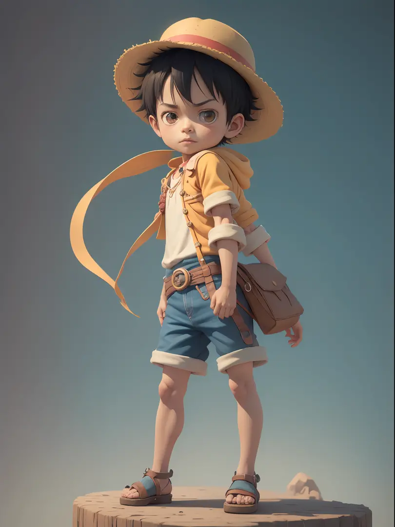 1boy, solo, cute 3d render, cute detailed digital art, male explorer mini cute boy, cute digital painting, stylized 3d render, c...