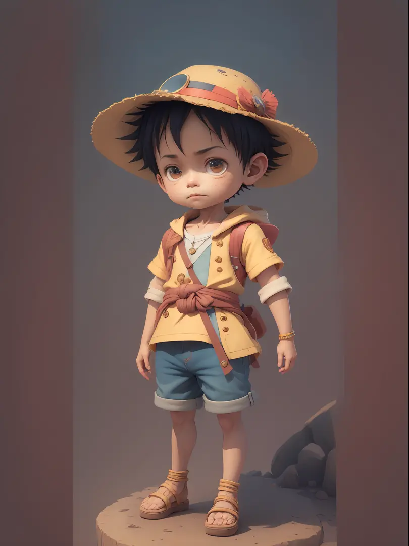 1boy, solo, cute 3d render, cute detailed digital art, male explorer mini cute boy, cute digital painting, stylized 3d render, c...