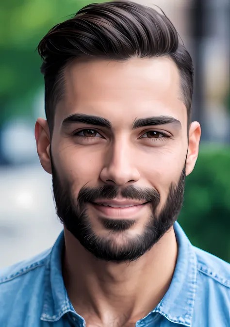 Pretty handsome latino, detailed face, best quality, high quality, skin ...