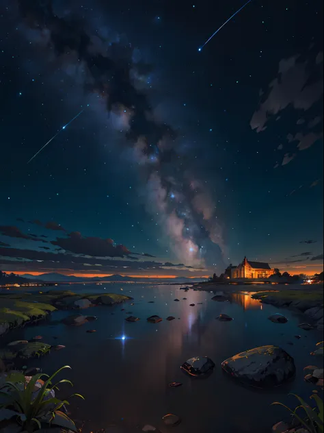 ​masterpiece, top-quality, landscapes, nigh sky,