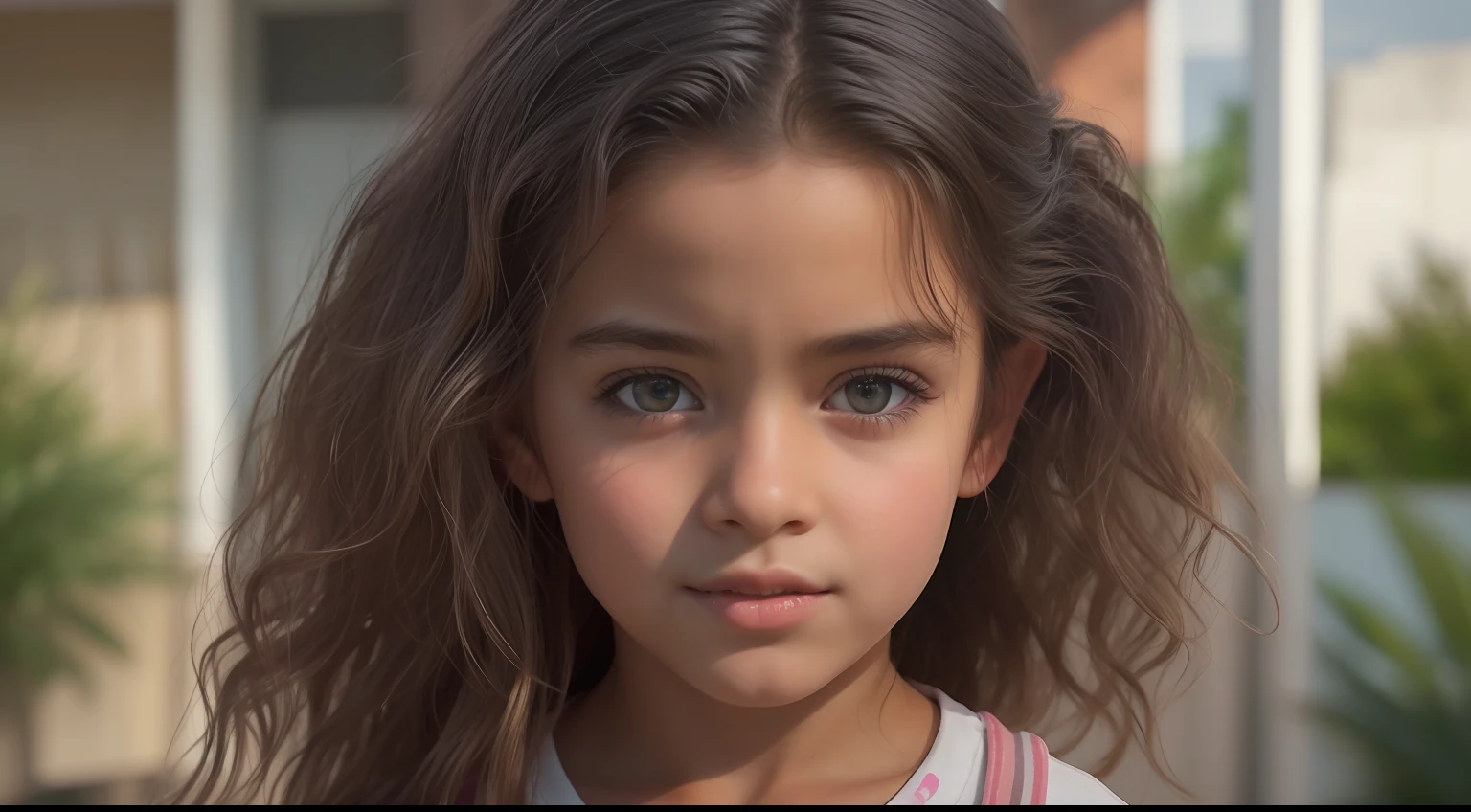 Gerar uma imagem altamente detalhada e realista de uma menina de 10 anos de idade de Maurício. A menina deve ter características autênticas de Maurício, incluindo cabelo, pele, e cara. fundo da casa. hiper-realista