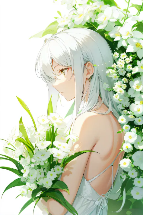 white flower,