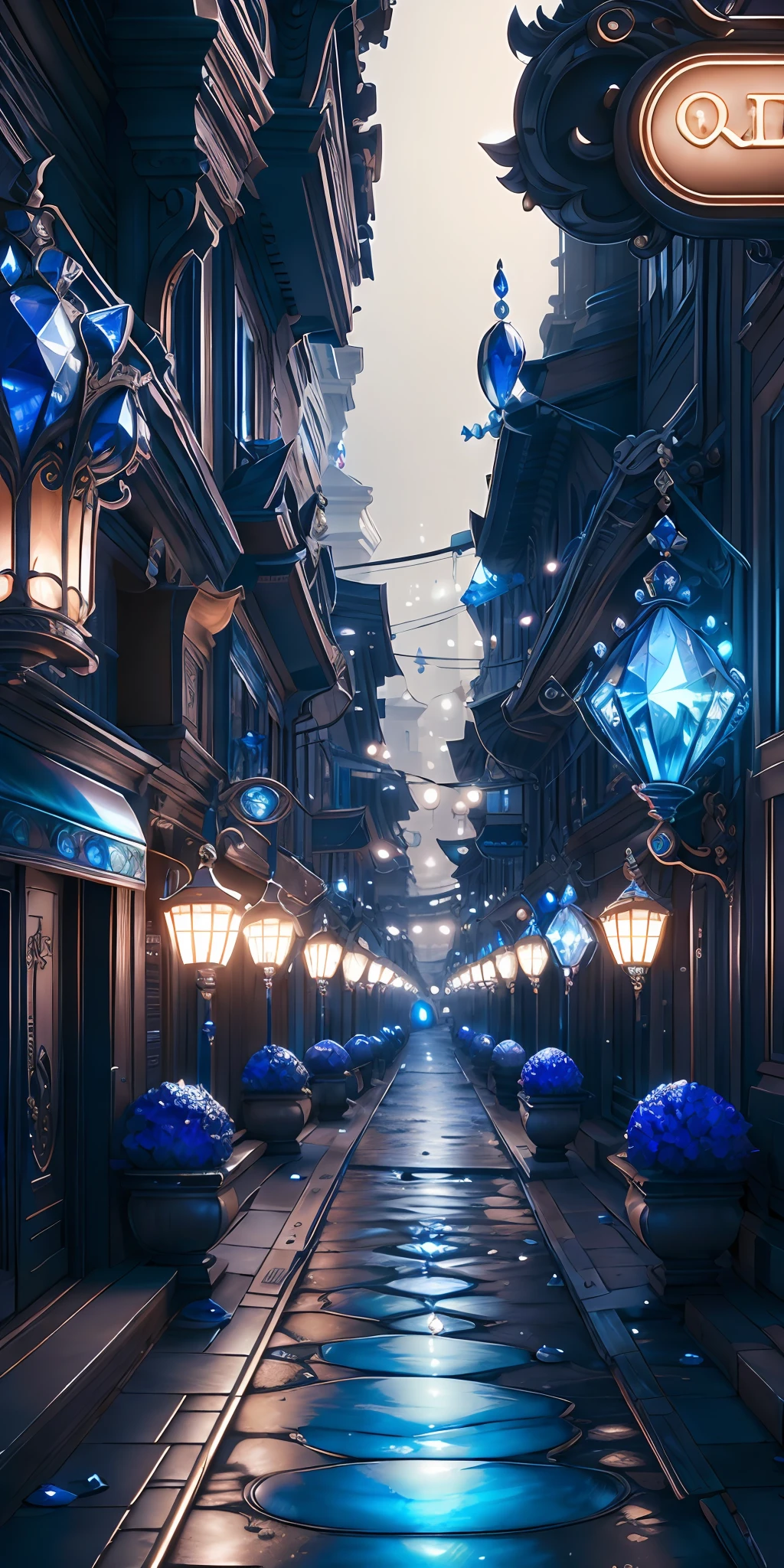 SilverSapphireAI
street, ultra detailed, intricate, masterpiece, best quality, neon light, sapphire