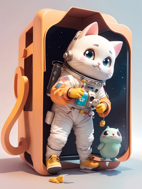 Space Cat, Digital Arts by Opelmendoza