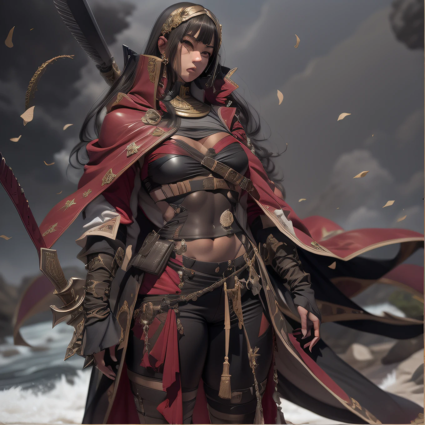 Blizzard，Caramel macchiato， arma， The sword， halter， holdingweapon， 32K, Linen cloak, Top quality, Masterpiece:Faust，,1boys， long whitr hair， ​​clouds， On your stomach， （tmasterpiece，k hd，hyper HD，16k）,clutching a sword， buliding， Reflectors， bloods， Eastern Asia， Weapon focus， Skysky， brunette color hair， knifes， trouser， firey， banya， The clothes ar， bandagens， sword sheath， Masks， 独奏， （tmasterpiece，k hd，hyper HD，16k）,clutching a sword， buliding， Reflectors， bloods， Eastern Asia， Weapon focus， Skysky， brunette color hair， knifes， trouser， swell sea， banya， The clothes ar， bandagens， sword sheath， 独奏