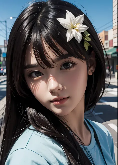 (best-quality:0.8),
(best-quality:0.8), perfect anime illustration, extreme closeup portrait of a pretty woman walking through t...