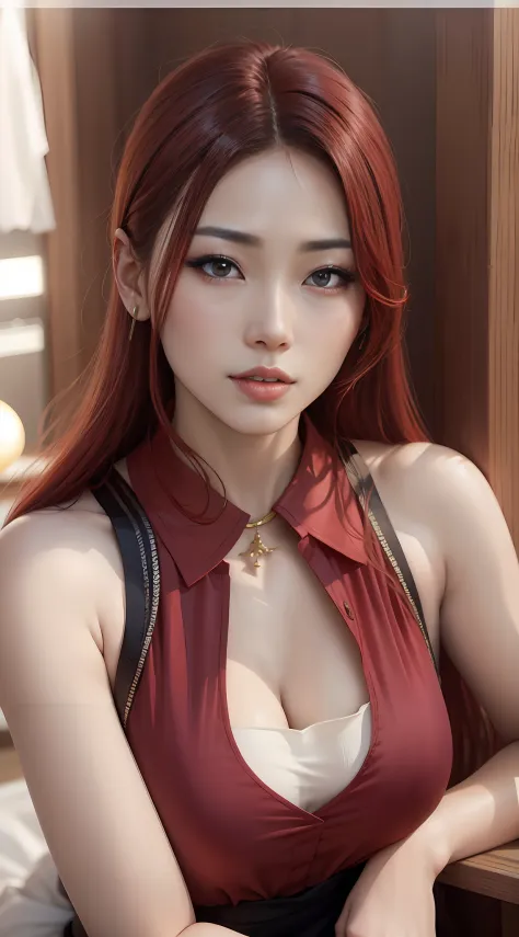 Arafad asian woman with red hair and blue dress, beautiful Korean women, Gorgeous young Korean woman, Korean girl, gorgeous chinese models, Beautiful young Korean woman, Beautiful Asian girl, Korean woman, Chinese girl, Lovely woman, Asian girl, Japanese g...
