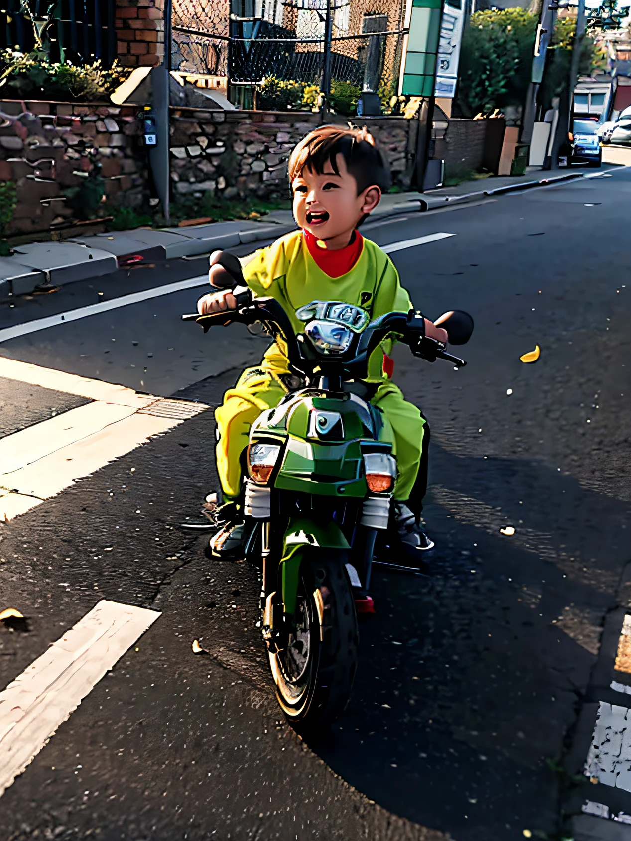 2 year old riding clearance motorcycle