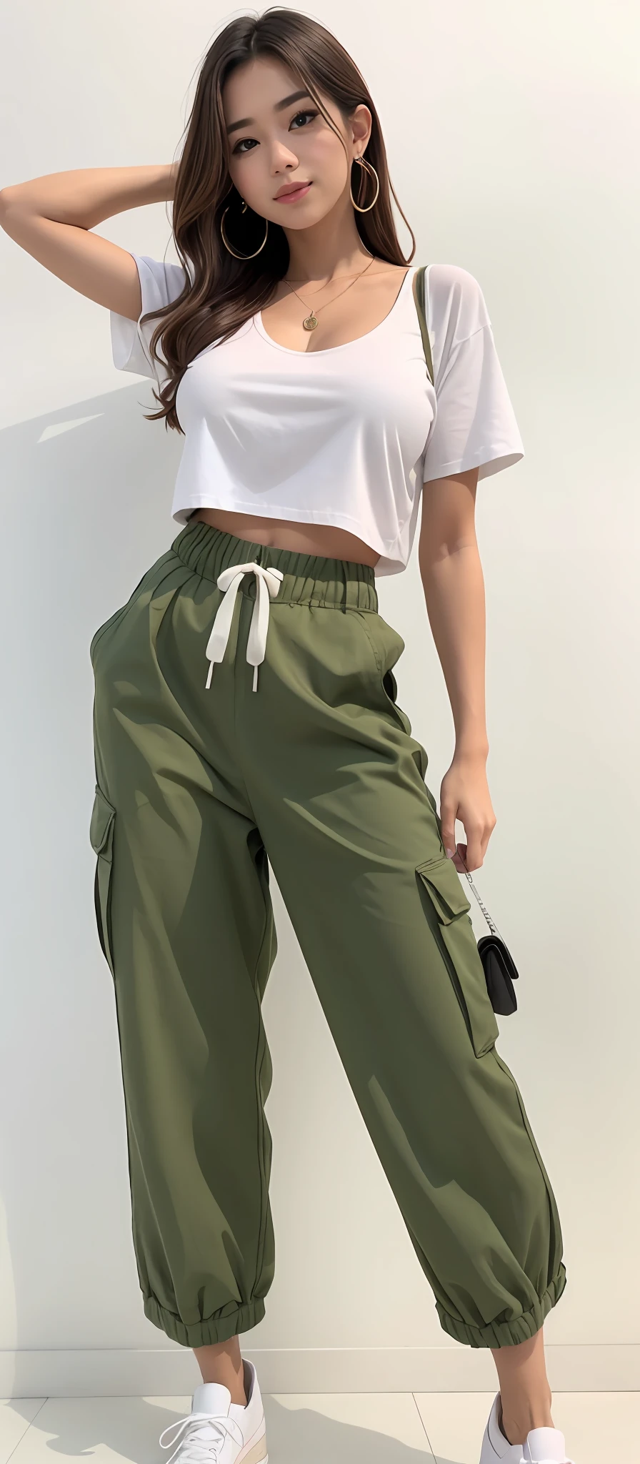 Pantalones Militares Oliva Mujer