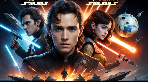 Epic Star Wars Episode VI Movie Poster, Detalles, 8k