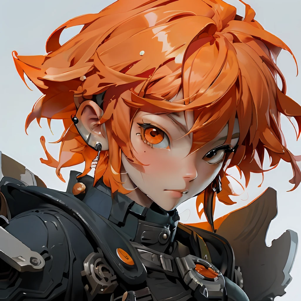 Personajes de anime con cabello naranja y chaqueta negra perforada, Obra de arte estilo Guviz, arte detallado del personaje de anime, impresionante arte de personajes, arte de anime digital detallado, tendencia en artstationh:3, tendencia en artstationh, tendencia en artstationhq, Fanart Mejor Estación de Arte, pintura de personajes digitales, estilo de realismo anime, anime rudo 8k, Primer plano de cuerpo completo del arte del personaje