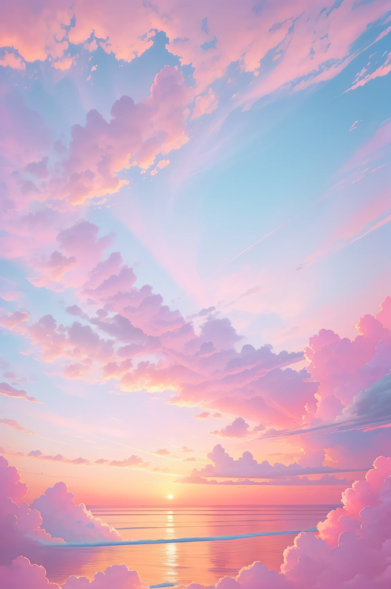 Небо Алафеда，Розовый и фиолетовый над океаном, Розовый оттенок заката, Драматические розовые облака, красно-розовый закат, Розовый закат, яркий восход солнца, Красочный закат, Яркое небо, красочное небо, яркое небо, яркий закат, красочное небо, цвета восхода солнца, Пурпурное красивое небо, розовое небо, потрясающее небо, яркий закат dramatic sky, красочное небо, Захватывающий закат，Реализмстиль