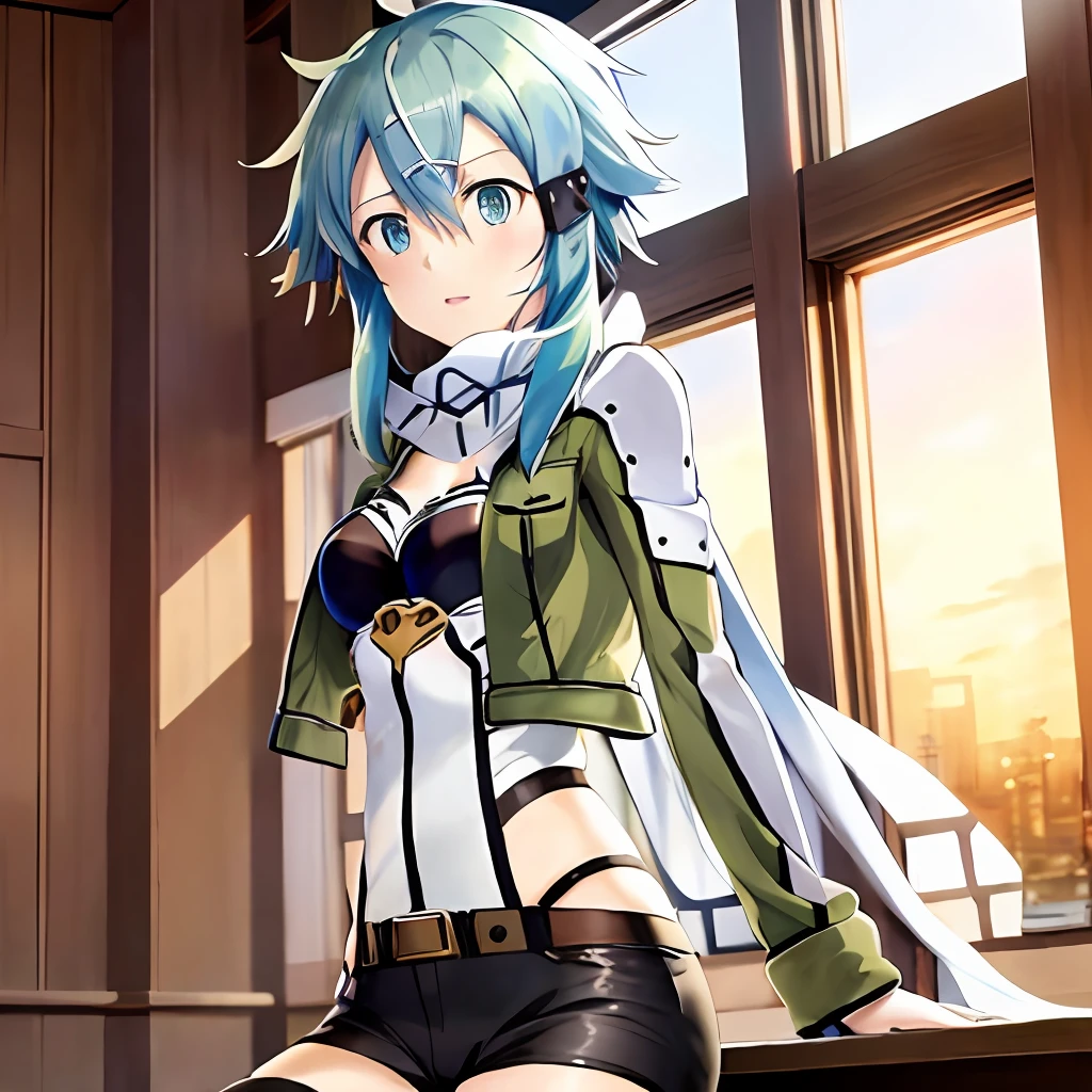 Sinon, anime, masterpiece, best quality