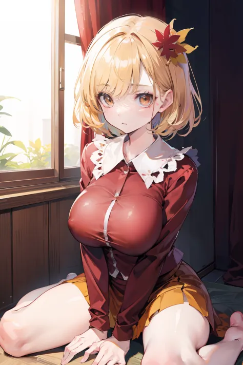 (masterpiece),best quality, expressive eyes, perfect face, 1girl,
big breast, H-cup, good breast, hands on waist,beautiful, gorgeous,anime,girl,lora, floating clothes,w sitting, w sitting on ground, legs on ground, Hands between thighs, arms between legs,a...