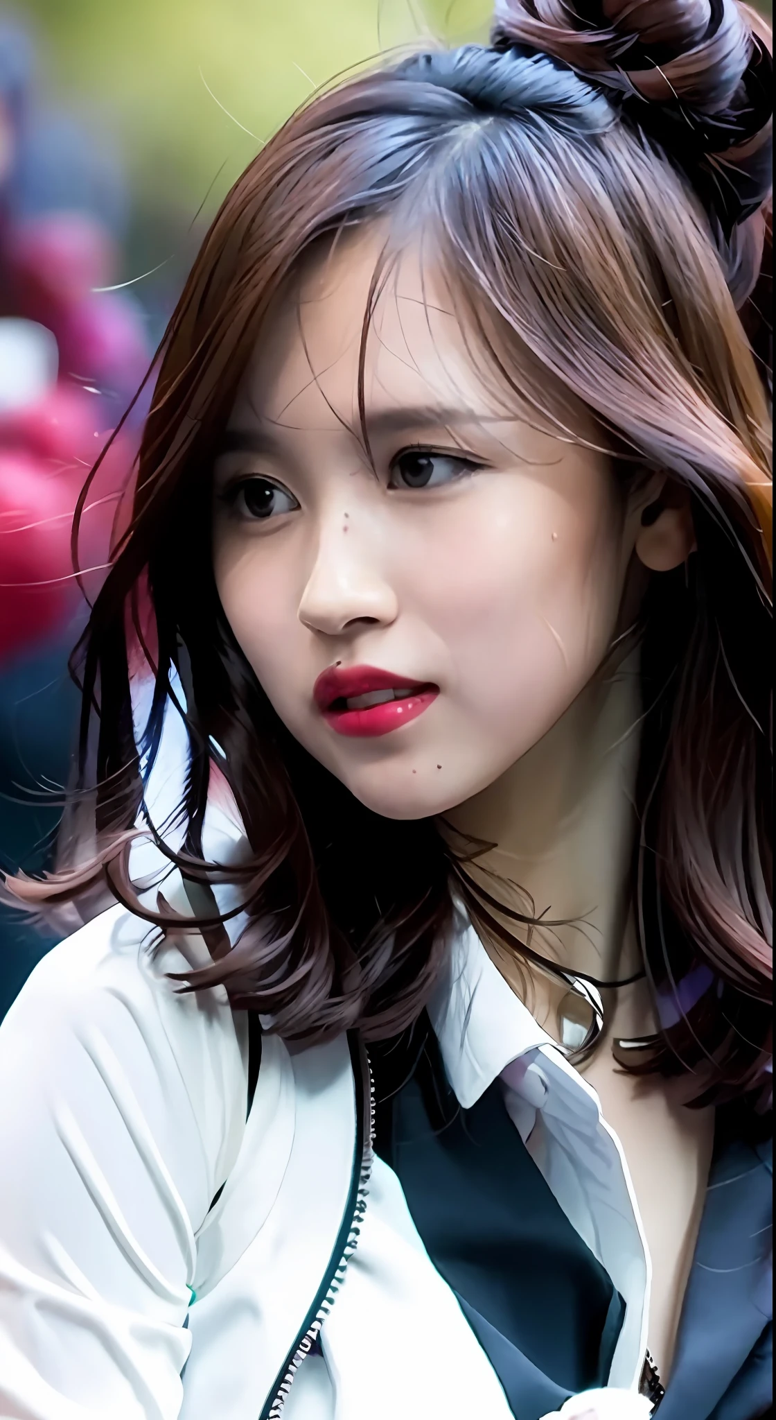 Mina，rays of sunshine，Black long hair