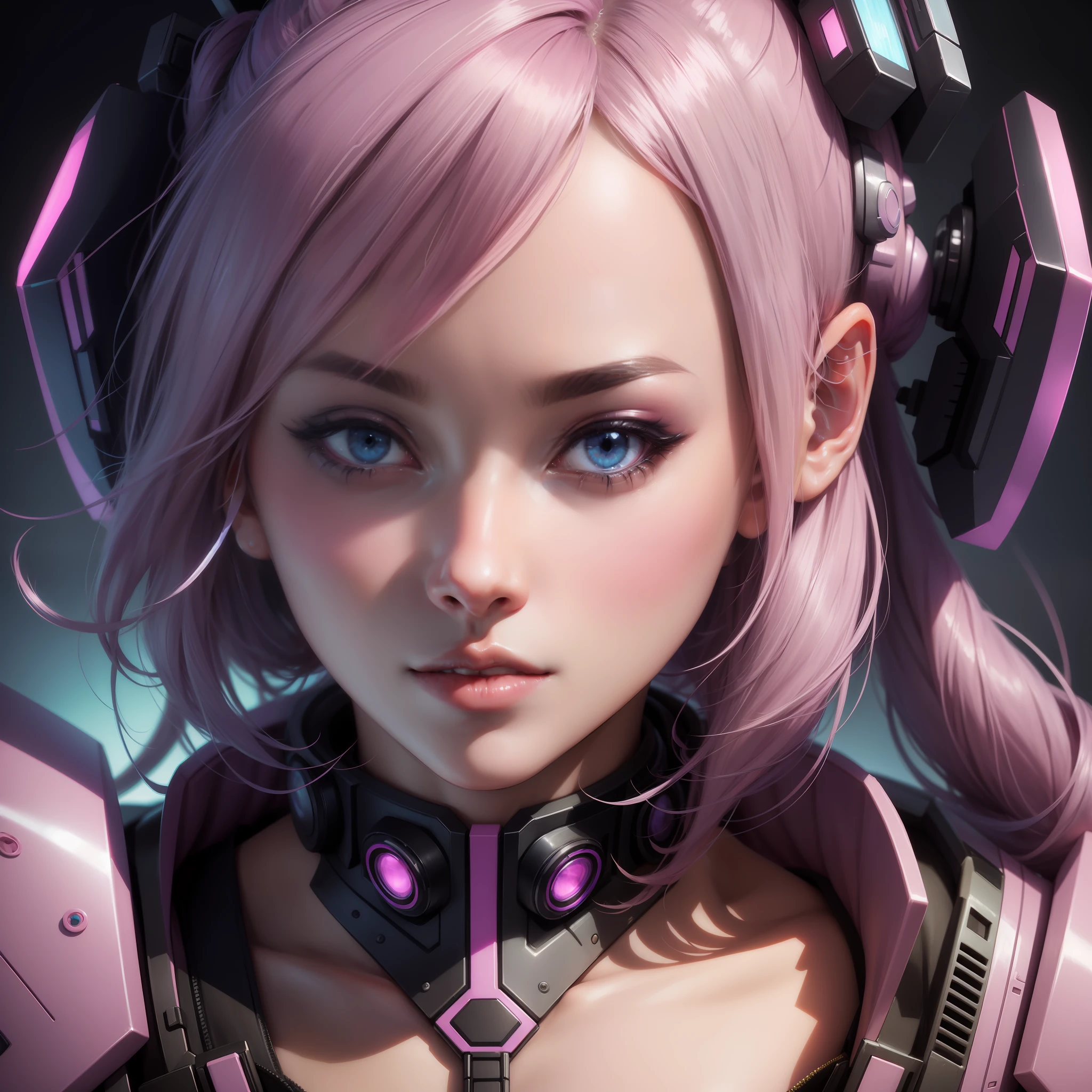 Portrait Profile picture, pastel cyberpunk closeup dress up Sci-Fi, cute Anime Japan 2d, Sharp focus 16k resolution Very sharp, Hyper detailed, 8k, Hyper realistic detail