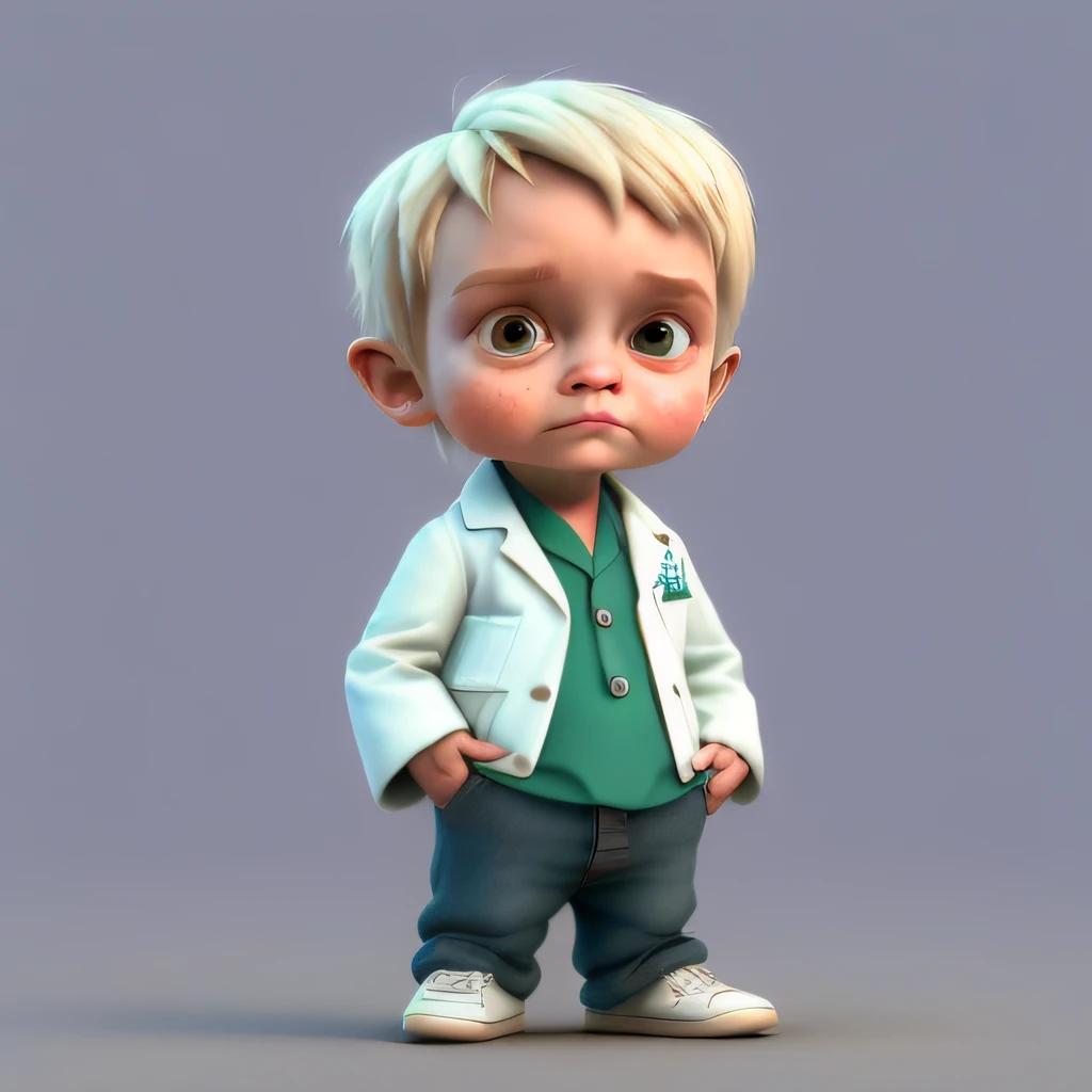 CBZBB, doctor man, personagem, Fofa, pequeno, majo, arte digital, circunstanciado, fofo, Realistic, Humanoid, character, tiny, Cinematic sho, cinematic lights, doctor man, Parece feliz