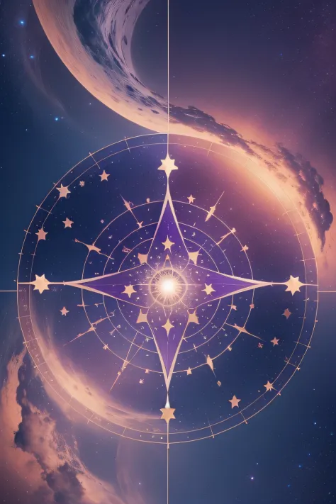 Depict the sabbats as points on a mystical star map, connecting them with ethereal lines that represent the flow of cosmic energy.